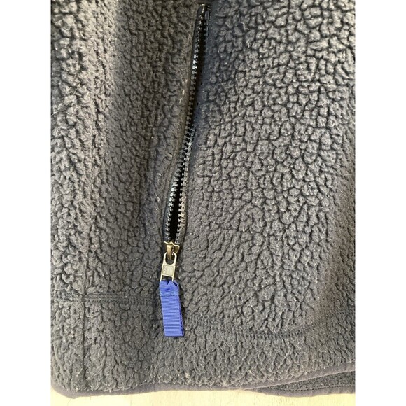 Patagonia Deep Pile Fleece Jacket Mens XXL Blue Retro Full Zip Sweater 51854 - Picture 9 of 9